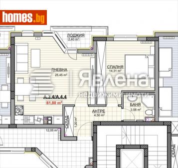 Двустаен, 74m² - Апартамент за продажба - 115739126