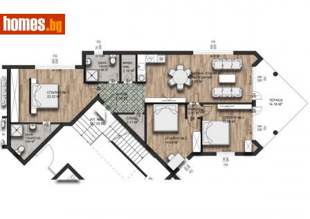 Четиристаен, 131m² - Апартамент за продажба - 115744817