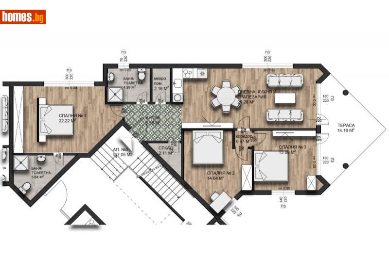 Четиристаен, 131m² - С.Малки Чифлик, Велико Търново - Апартамент за продажба - PROPER HOMES - 115744817