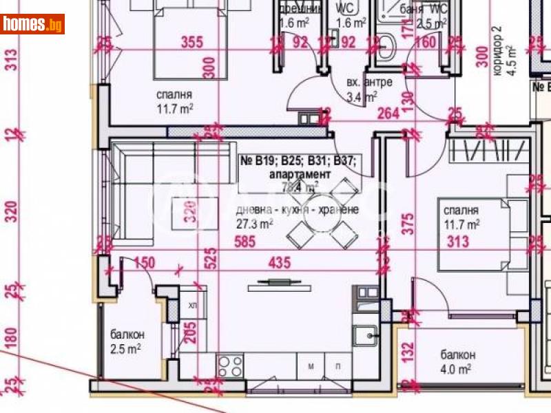 Тристаен, 93m² - Бургас, Бургас - Апартамент за продажба - АДРЕС НЕДВИЖИМИ ИМОТИ - 115895777