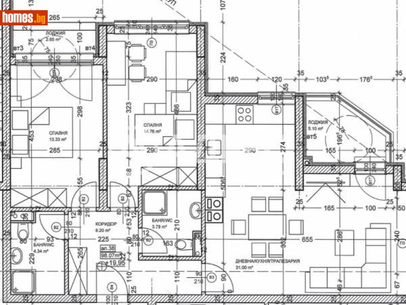 Тристаен, 117m² - Жк. Левски Г, София - Апартамент за продажба - АДРЕС НЕДВИЖИМИ ИМОТИ - 115958349