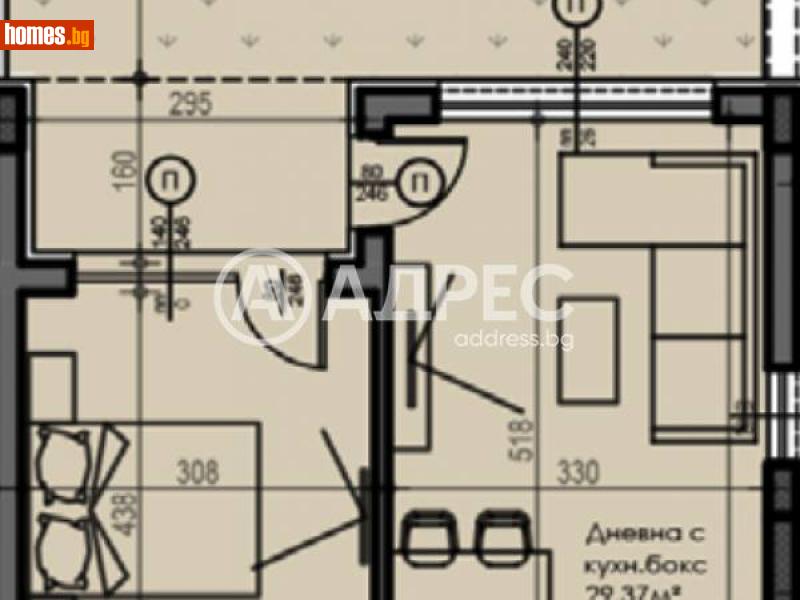 Двустаен, 64m² - Кв. Малинова Долина, София - Апартамент за продажба - АДРЕС НЕДВИЖИМИ ИМОТИ - 115958548
