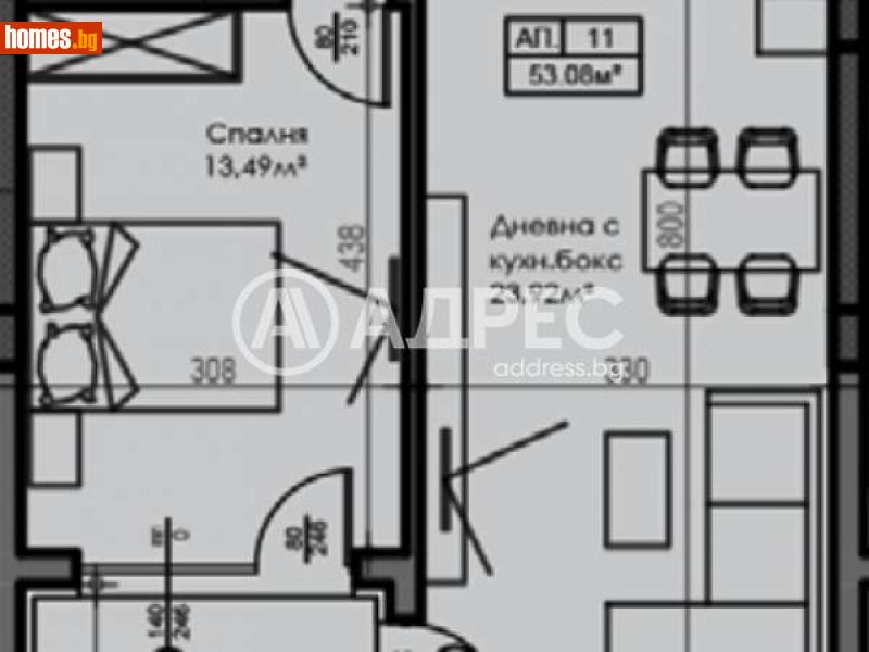 Двустаен, 58m² - Кв. Малинова Долина, София - Апартамент за продажба - АДРЕС НЕДВИЖИМИ ИМОТИ - 115958566