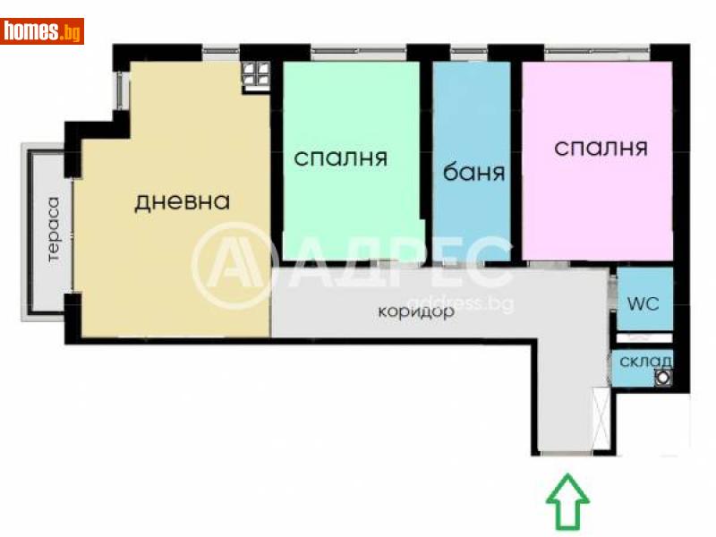 Тристаен, 101m² - Жк. Овча Купел 2, София - Апартамент за продажба - АДРЕС НЕДВИЖИМИ ИМОТИ - 115977003