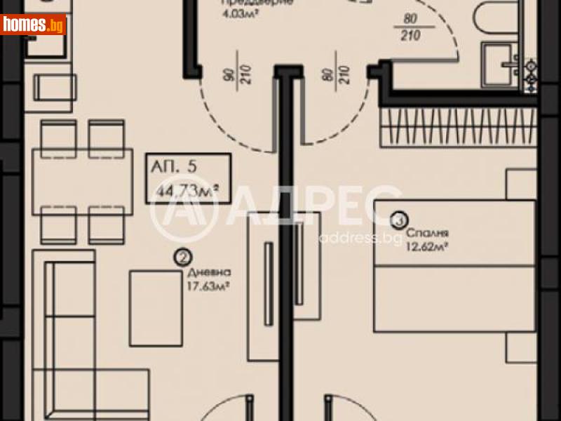 Двустаен, 67m² - Кв. Малинова Долина, София - Апартамент за продажба - АДРЕС НЕДВИЖИМИ ИМОТИ - 116140520