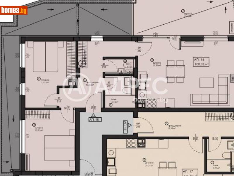 Тристаен, 150m² - Кв. Малинова Долина, София - Апартамент за продажба - АДРЕС НЕДВИЖИМИ ИМОТИ - 116140556