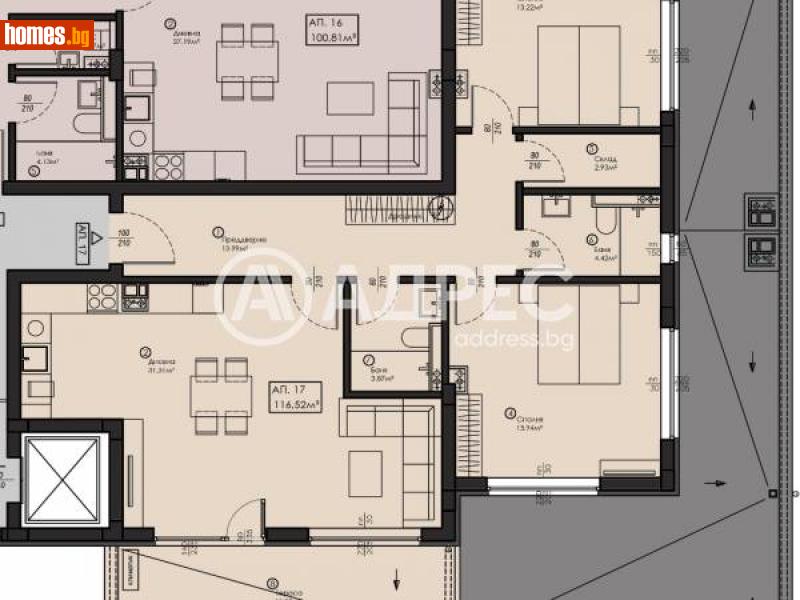 Тристаен, 200m² - Кв. Малинова Долина, София - Апартамент за продажба - АДРЕС НЕДВИЖИМИ ИМОТИ - 116140562