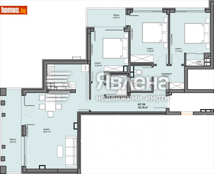 Четиристаен, 145m² - Жк. Левски Г, София - Апартамент за продажба - ЯВЛЕНА - 116140890