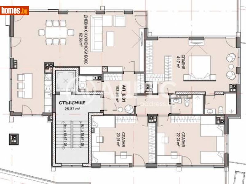 Многостаен, 447m² - Кв. Кръстова Вада, София - Апартамент за продажба - АДРЕС НЕДВИЖИМИ ИМОТИ - 116160681