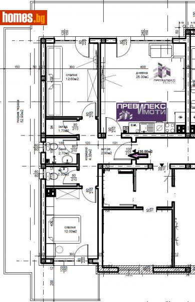 Тристаен, 147m² - Кв. Беломорски, Пловдив - Апартамент за продажба - Превилекс имоти ЕООД - 116162609