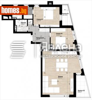 Тристаен, 113m² - Апартамент за продажба - 116175083