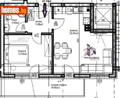 Двустаен, 71m² - Апартамент за продажба - 116184895