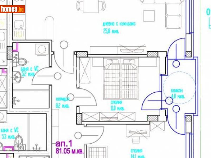 Тристаен, 95m² -  Център, Варна - Апартамент за продажба - АДРЕС НЕДВИЖИМИ ИМОТИ - 116290452