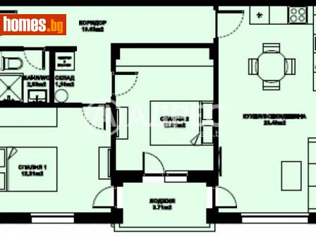 Тристаен, 81m² - Апартамент за продажба - 116306946