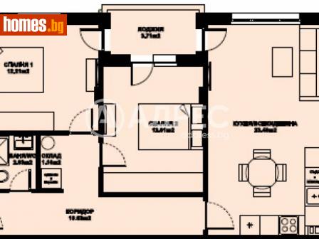Тристаен, 81m² - Апартамент за продажба - 116306988