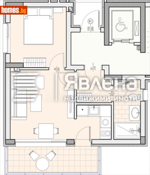 Двустаен, 59m² - Гр.Свети Влас, Бургас - Апартамент за продажба - ЯВЛЕНА - 116363372
