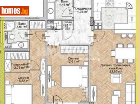 Тристаен, 110m² - Апартамент за продажба - 116443980