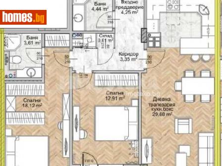 Тристаен, 110m² - Апартамент за продажба - 116444041