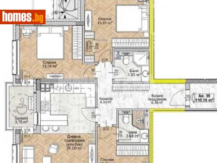 Многостаен, 128m² - Апартамент за продажба - 116444049