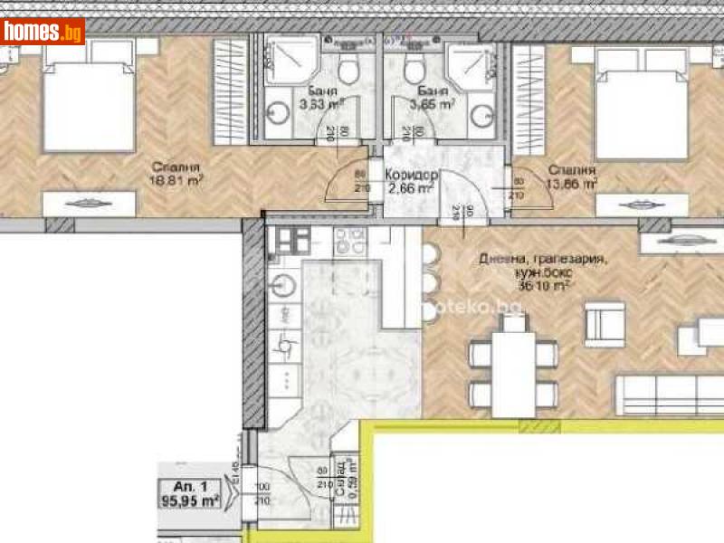 Тристаен, 112m² - Жк. Люлин 8, София - Апартамент за продажба - ИМОТЕКА АД - 116444072