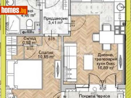 Двустаен, 57m² - Апартамент за продажба - 116444080