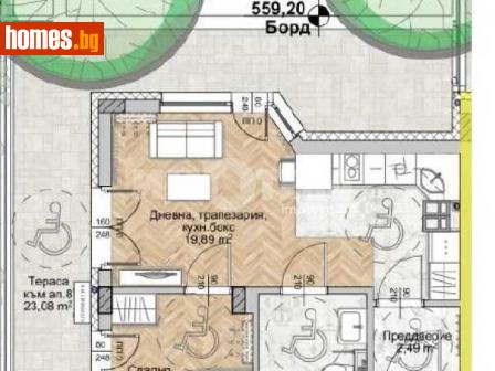 Двустаен, 56m² - Апартамент за продажба - 116444086