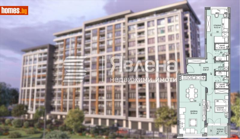 Тристаен, 115m² - Жк. Гагарин, Пловдив - Апартамент за продажба - ЯВЛЕНА - 116509488