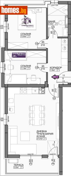 Тристаен, 100m² - Кв. Остромила, Пловдив - Апартамент за продажба - Превилекс имоти ЕООД - 116529550