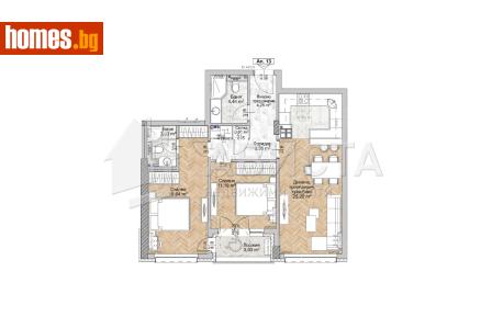 Тристаен, 97m² - Апартамент за продажба - 116539935