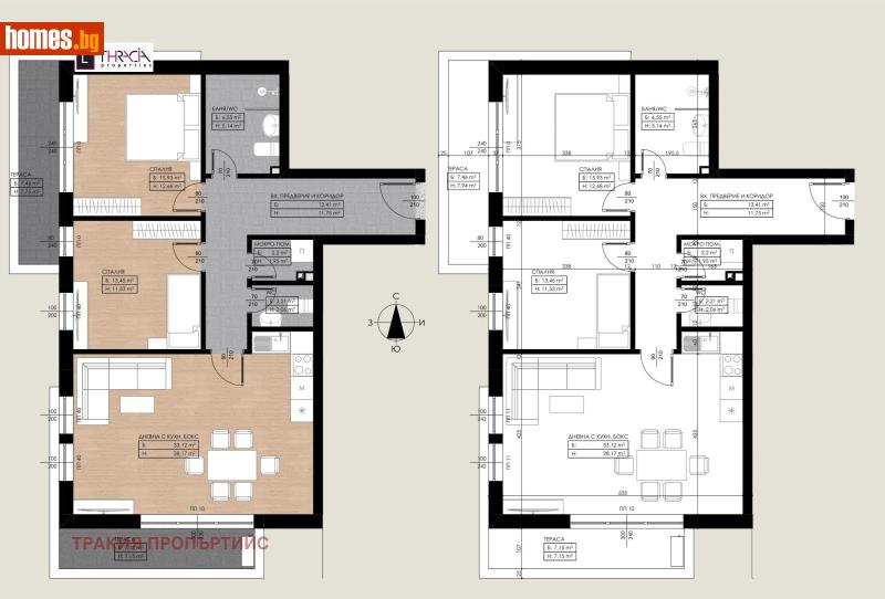 Тристаен, 105m² - Кв. Горубляне, София - Апартамент за продажба - Тракия Пропъртийс - 116592513