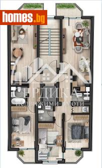 Тристаен, 121m² - Апартамент за продажба - 116617899