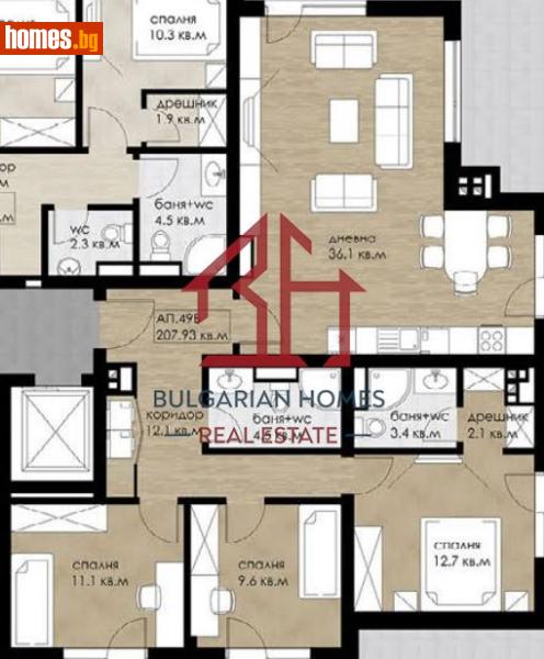 Четиристаен, 246m² - Жк. Дружба 1, София - Апартамент за продажба - Bulgarian Homes - 116621514