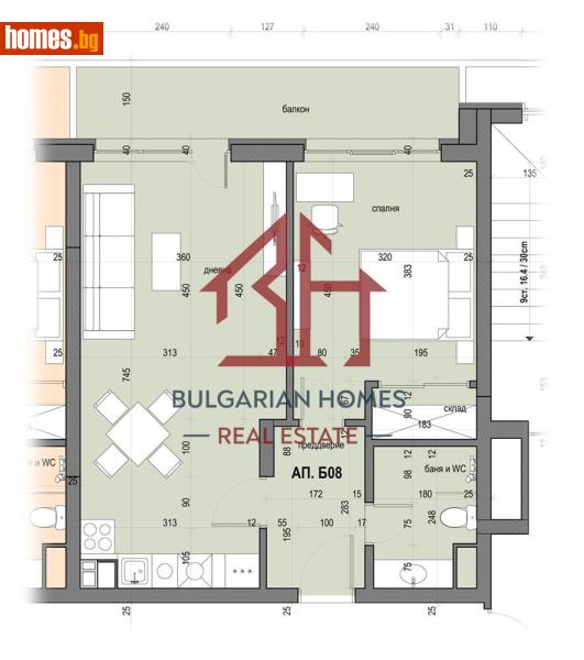 Двустаен, 80m² - Жк. Славия, София - Апартамент за продажба - Bulgarian Homes - 116622308