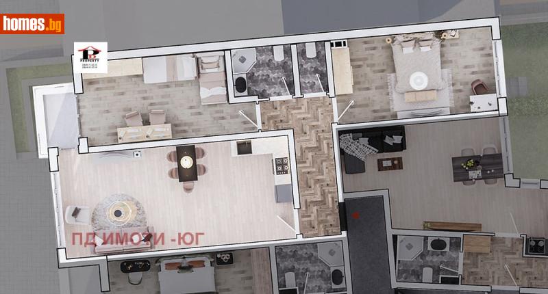 Тристаен, 130m² - Жк. Стрелбище, София - Апартамент за продажба - П И Д ИМОТИ - ЮГ - 116648436