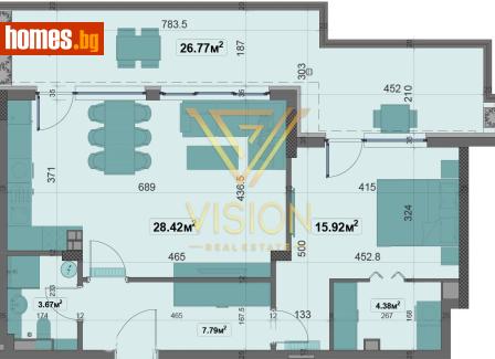 Двустаен, 110m² - Апартамент за продажба - 116661530