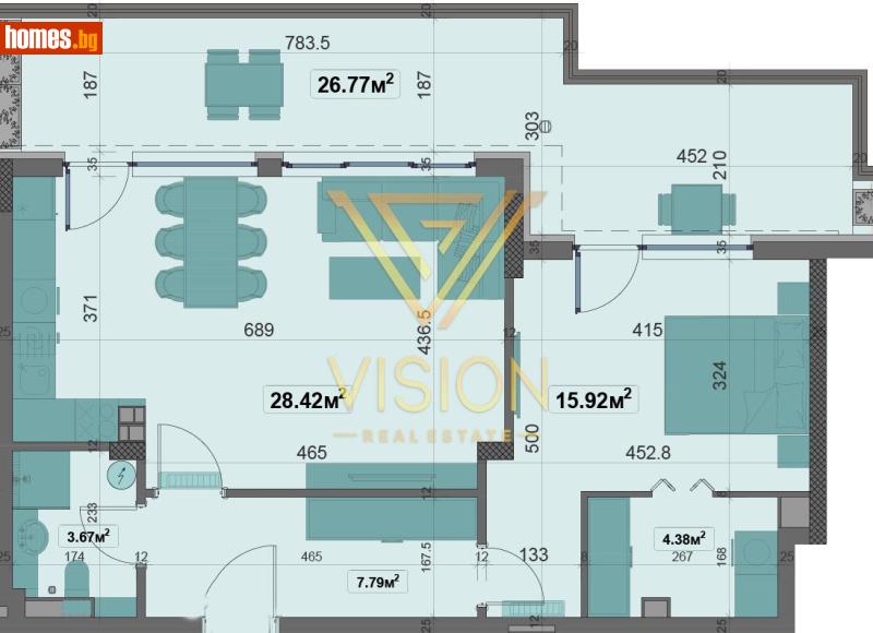 Двустаен, 110m² - Жк. Овча Купел, София - Апартамент за продажба - Vision Real Estate - 116661530