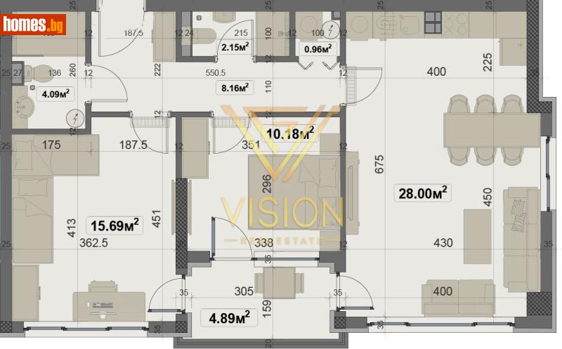 Тристаен, 100m² - Жк. Овча Купел, София - Апартамент за продажба - Vision Real Estate - 116661536