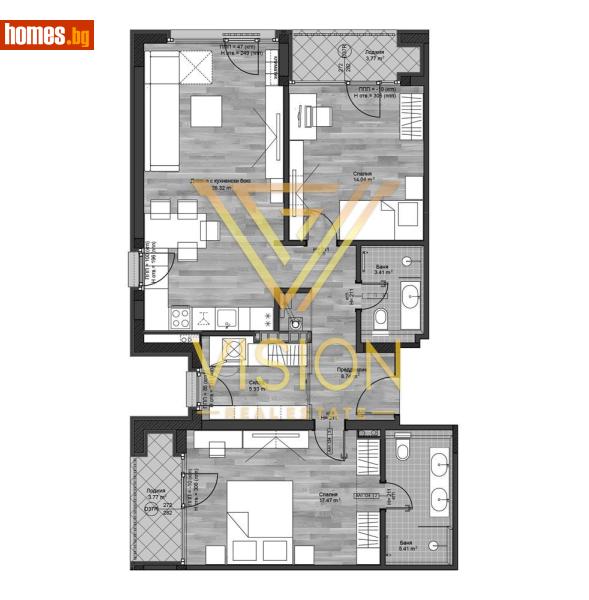 Тристаен, 135m² - Кв. Бояна, София - Апартамент за продажба - Vision Real Estate - 116661633