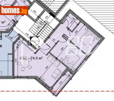 Тристаен, 74m² - Апартамент за продажба - 116686480