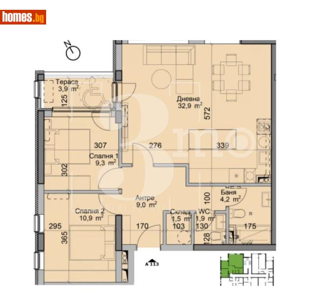 Тристаен, 102m² - Кв. Модерно Предградие, София - Апартамент за продажба - 3mo офис Амалтея - 116690239