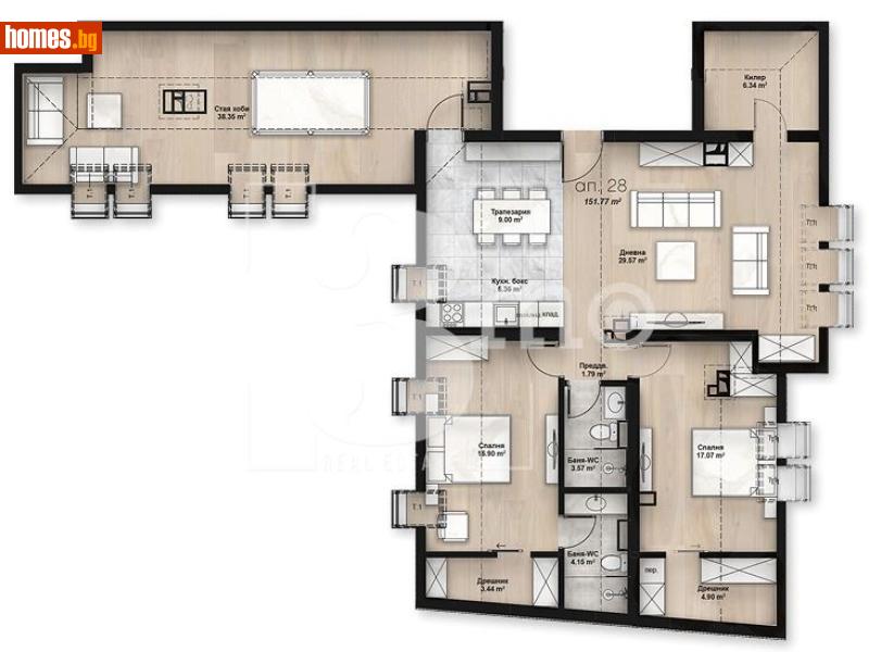 Четиристаен, 168m² - Жк. Люлин 2, София - Апартамент за продажба - 3mo офис Амалтея - 116690381
