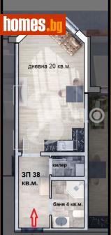 Едностаен, 47m² - Апартамент за продажба - 116690639