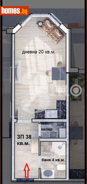 Едностаен, 47m² - Жк. Люлин 10, София - Апартамент за продажба - 3mo офис Амалтея - 116690639