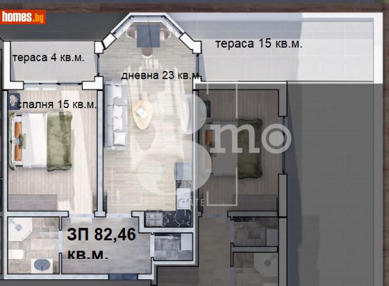 Двустаен, 86m² - Жк. Люлин 10, София - Апартамент за продажба - 3mo офис Амалтея - 116690661