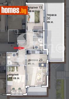 Тристаен, 123m² - Апартамент за продажба - 116690663