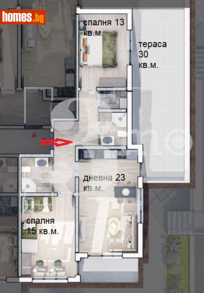 Тристаен, 123m² - Жк. Люлин 10, София - Апартамент за продажба - 3mo офис Амалтея - 116690663