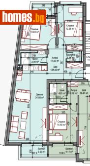 Тристаен, 106m² - Апартамент за продажба - 116710161
