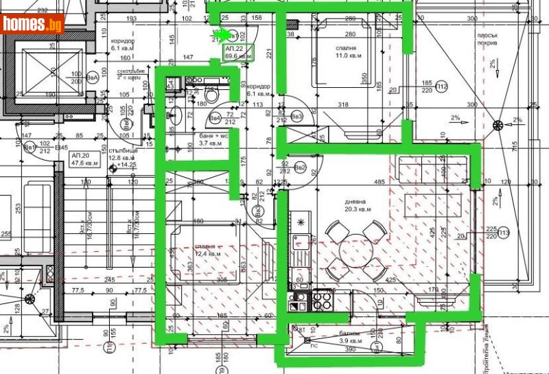 Тристаен, 79m² - Жк. Дружба 1, София - Апартамент за продажба - Имотен Център - 116795882