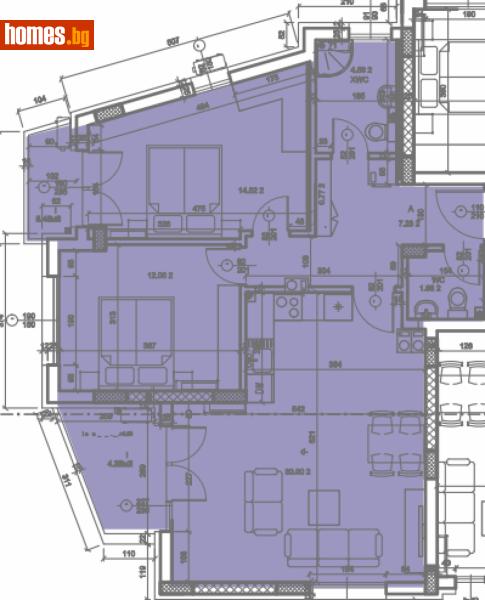 Тристаен, 115m² - Жк. Христо Смирненски, Пловдив - Апартамент за продажба - АВИРЕКС НЕДВИЖИМИ ИМОТИ - 116835818
