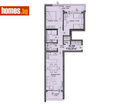 Тристаен, 112m² - Апартамент за продажба - 116898763